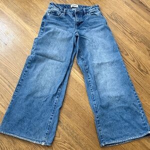 RSQ - TILLYS- wide leg baggy, low rise jeans- women size 25